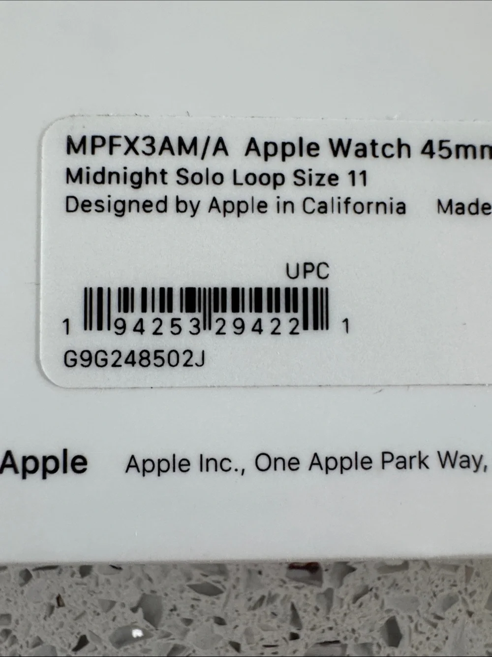 Apple Watch Solo Loop Band 45mm Size 10